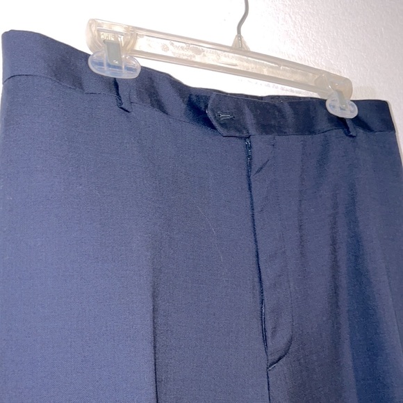 Pronto Uomo Premium Other - Pronto Uomo Premium Suit Slacks Mens Waist Size 46 * Navy Sharkskin * EUC